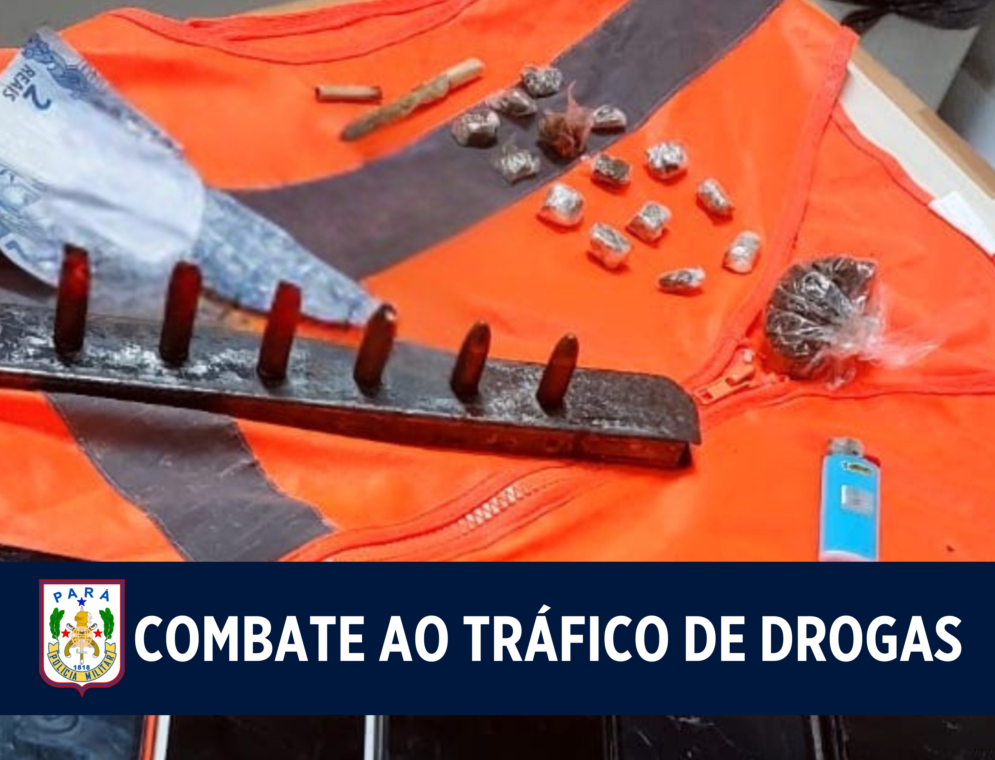 21° BPM apreende munições e drogas em Marituba