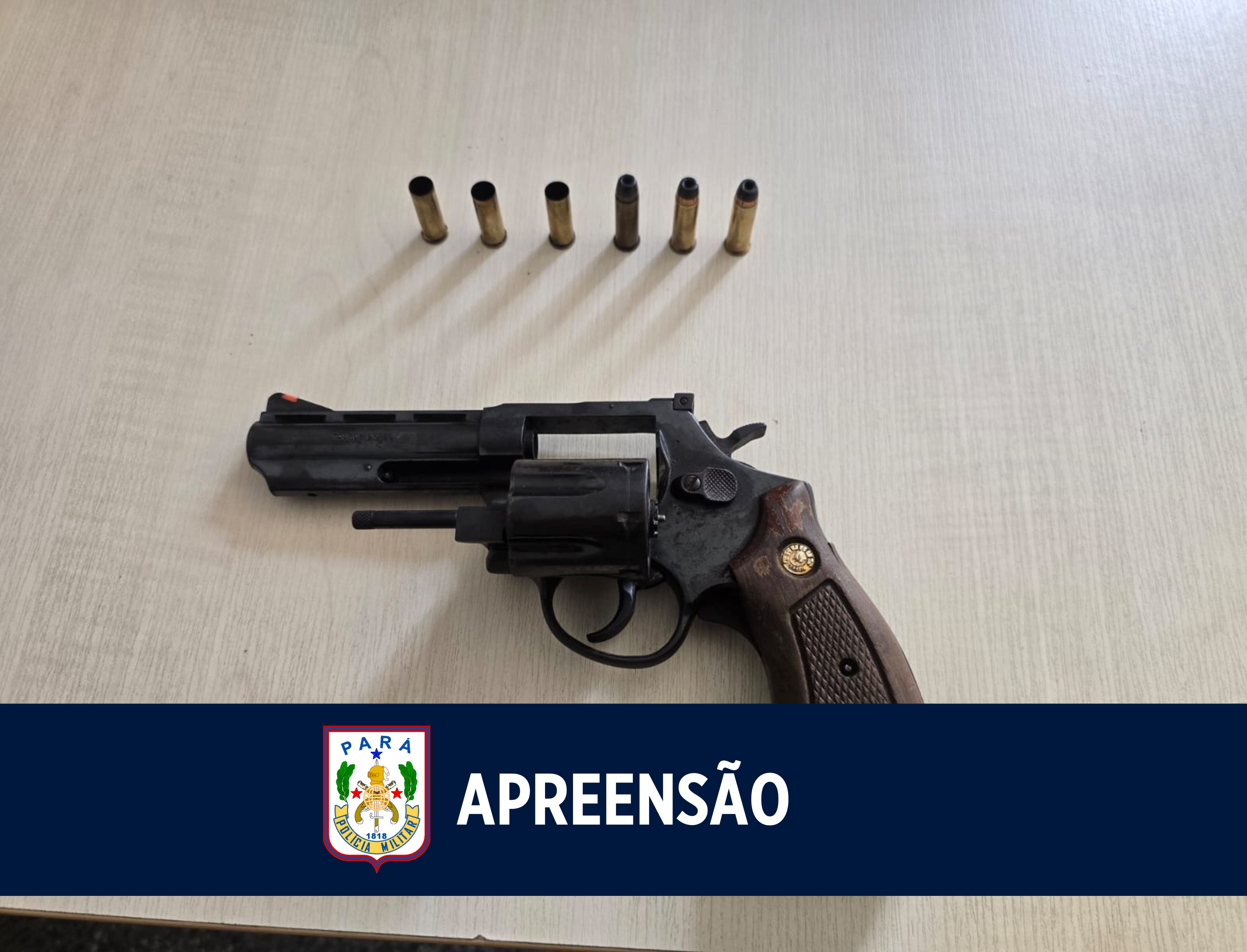 ROTAM apreende arma de fogo e munições em Ananindeua