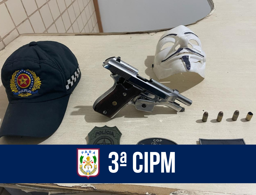 3ª CIPM realiza apreensão de armamento no município de Vigia de Nazaré