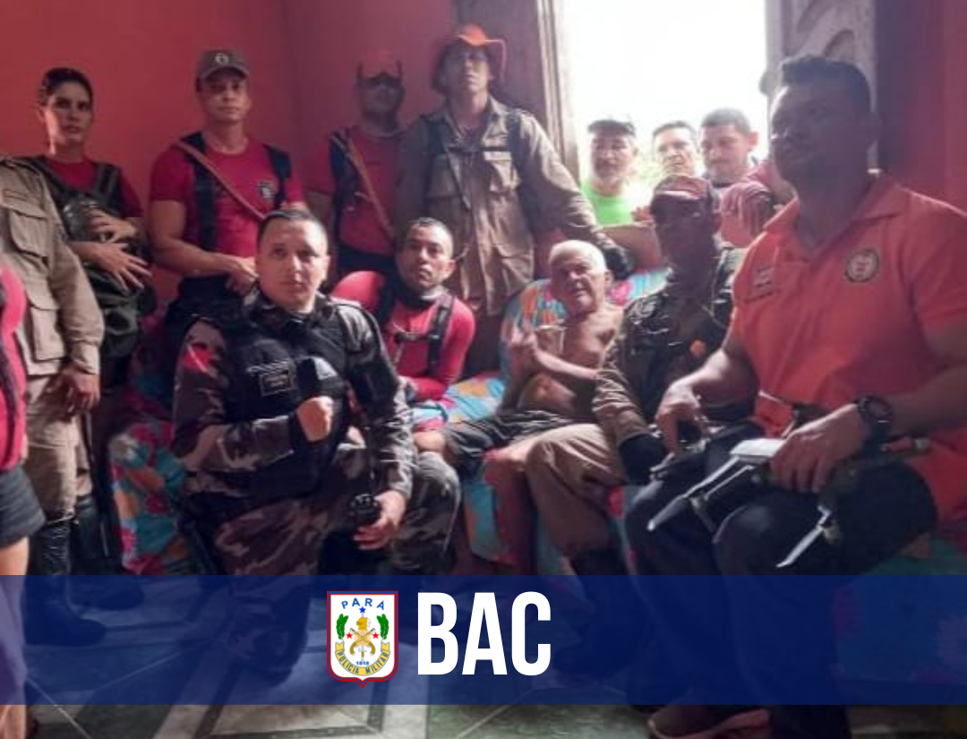 BAC resgata idoso perdido em mata fechada