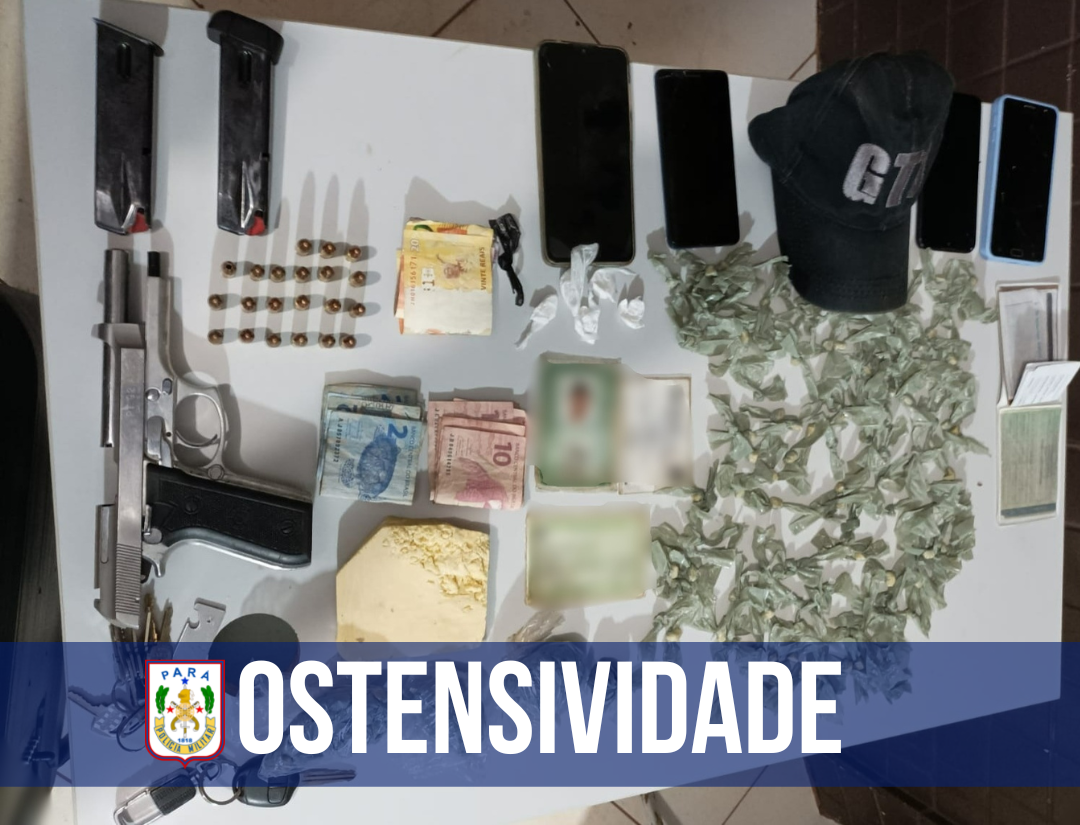 PM apreende arma de fogo e prende quatro suspeitos em Itaituba