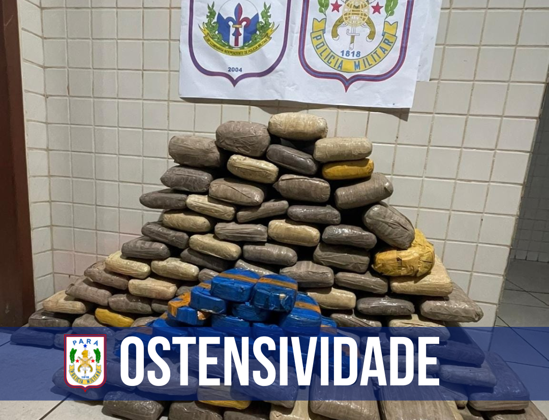 PM faz no município de Óbidos-PA uma das maiores apreensôes de drogas do ano 135Kg