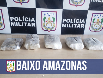 PM realiza nova apreensão de drogas em Porto de Juruti