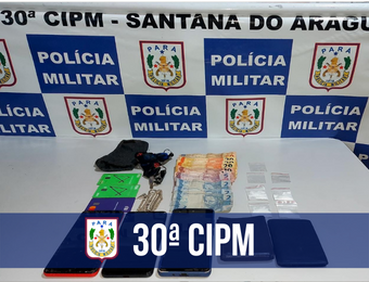 PM prende trio por tráfico de drogas em Santana do Araguaia