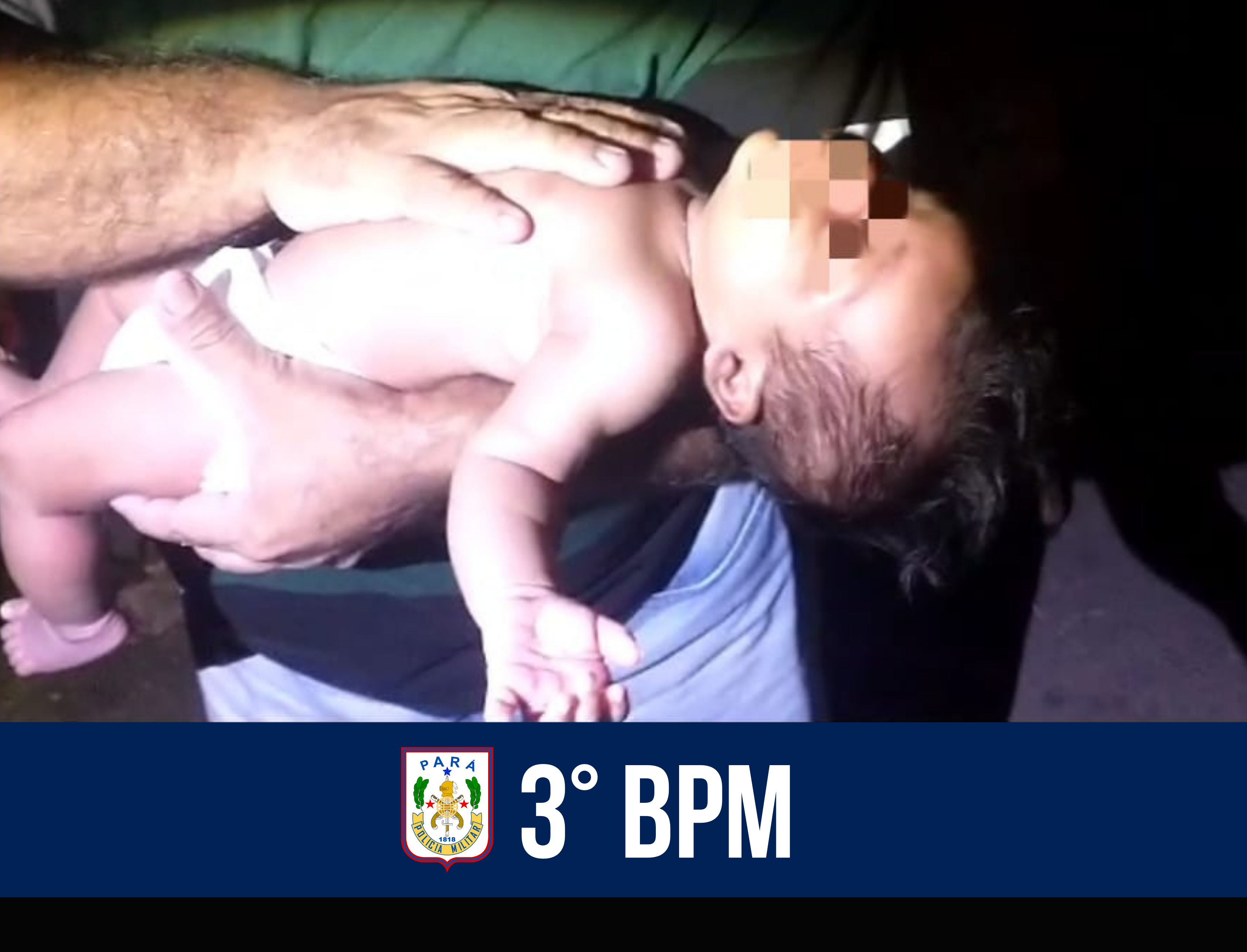 3º BPM salva a vida de um bebê em Santarém