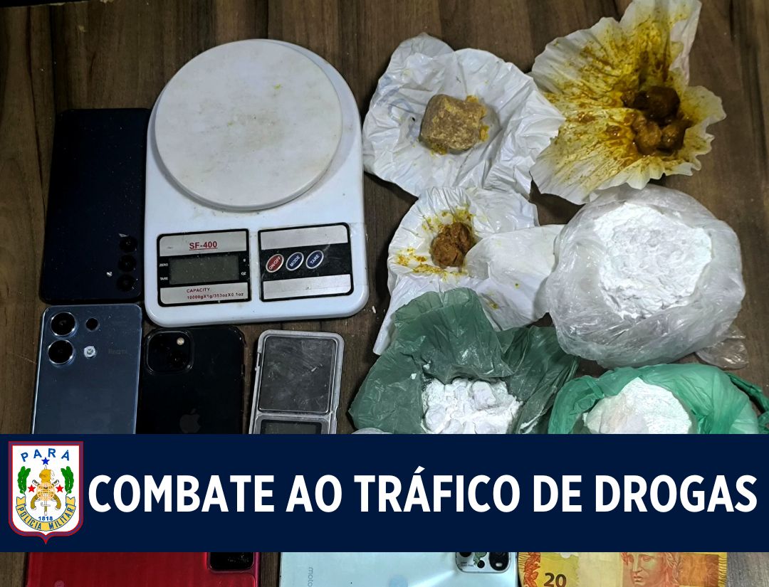 Em Parauapebas, PM desarticula ponto de venda de drogas