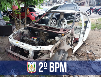 2° BPM prende dupla suspeita de furto e desmanche de carros em Belém