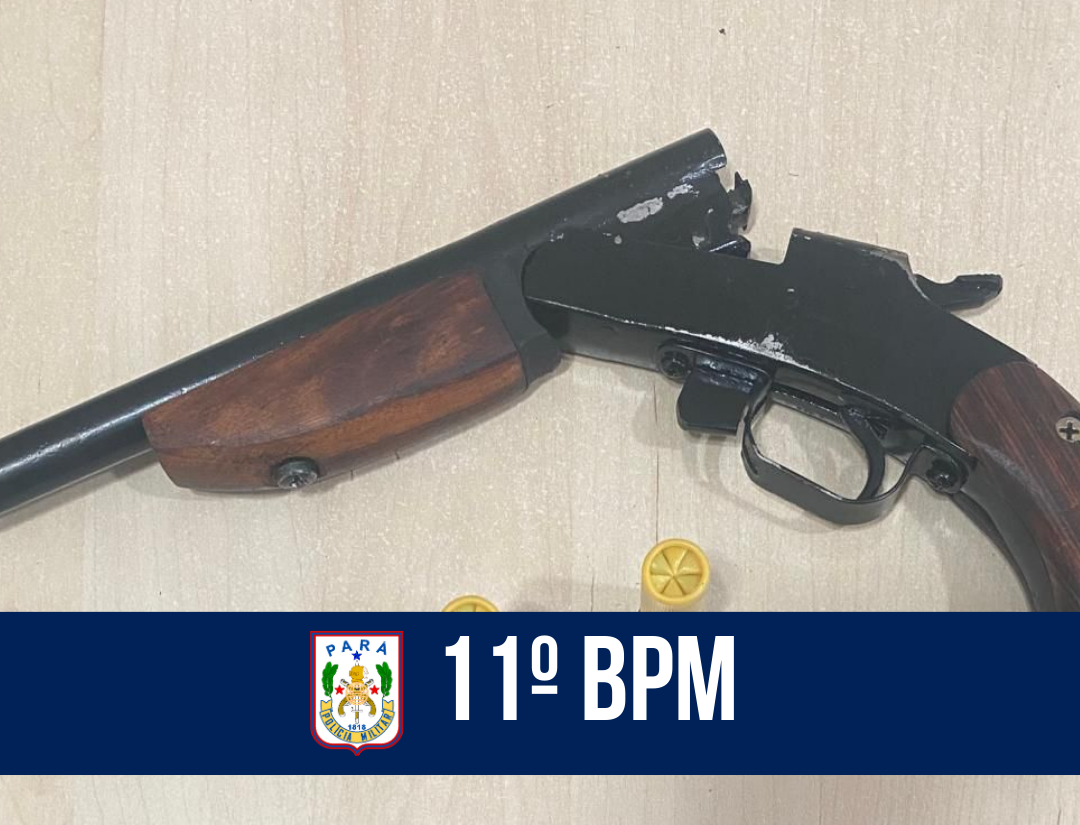 Em Capanema, 11º BPM prende homem por porte ilegal de arma de fogo