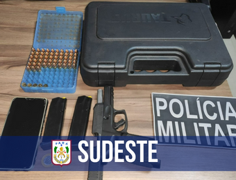 PM prende homem alcoolizado após denúncia de disparos de arma de fogo