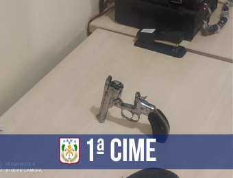 Em Marabá, arma é apreendida por agentes da 1ª CIME