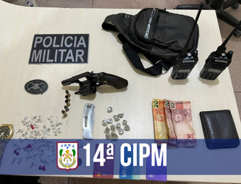 Em Concórdia do Pará, duas armas e entorpecentes são apreendidos