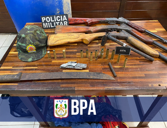 BPA apreende armas de fogo no Parque Estadual do Utinga