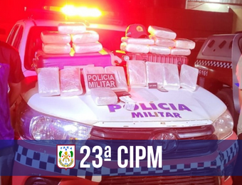 PM apreende 21 quilos de maconha em Pacajá