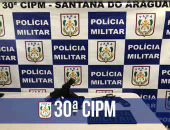 30ª CIPM prende dois homens suspeitos de porte ilegal de arma