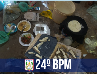 24º Batalhão fecha “laboratório de drogas” no bairro do Tapanã