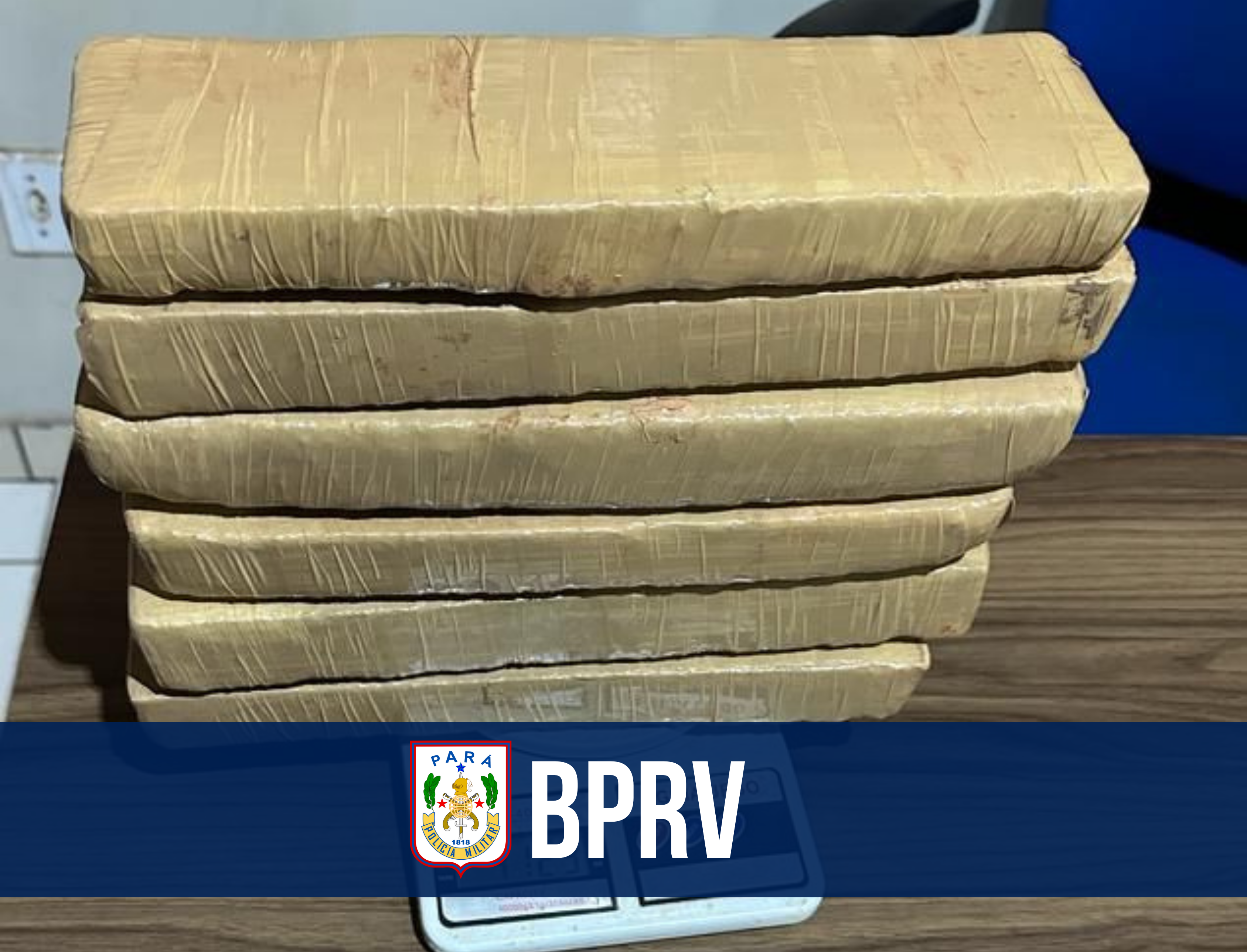 BPRV prende suspeito e apreende 4kg de drogas