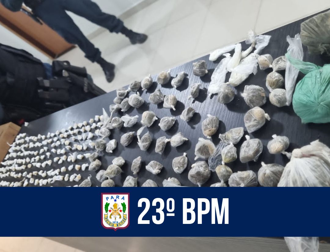 23º BPM realiza Operação Saturação e prende homem por tráfico de drogas 