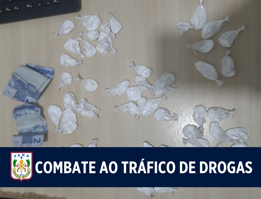 24° BPM apreende 63 invólucros de drogas no Tapanã