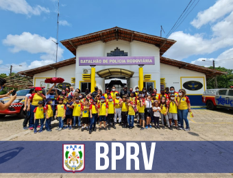 BPRv recebe visita de alunos de projeto social   