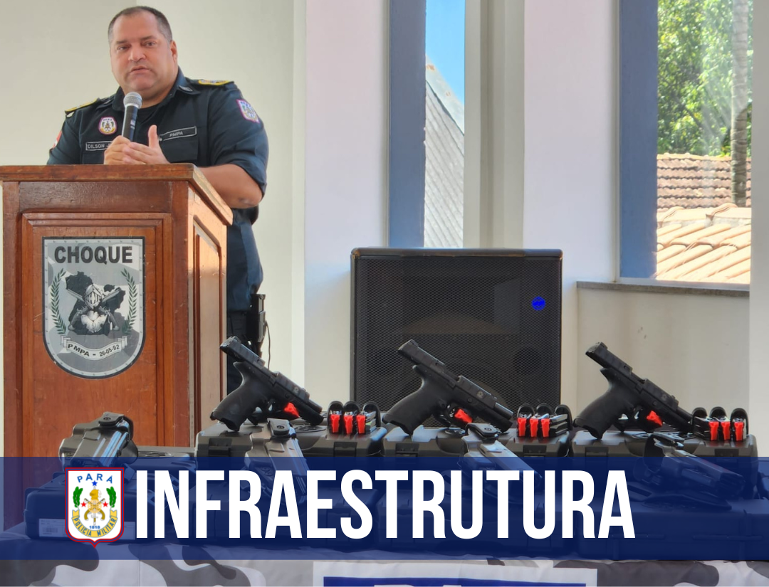 Em Belém, Polícia Militar entrega 133 pistolas Beretta 9 milímetros para unidades do CME