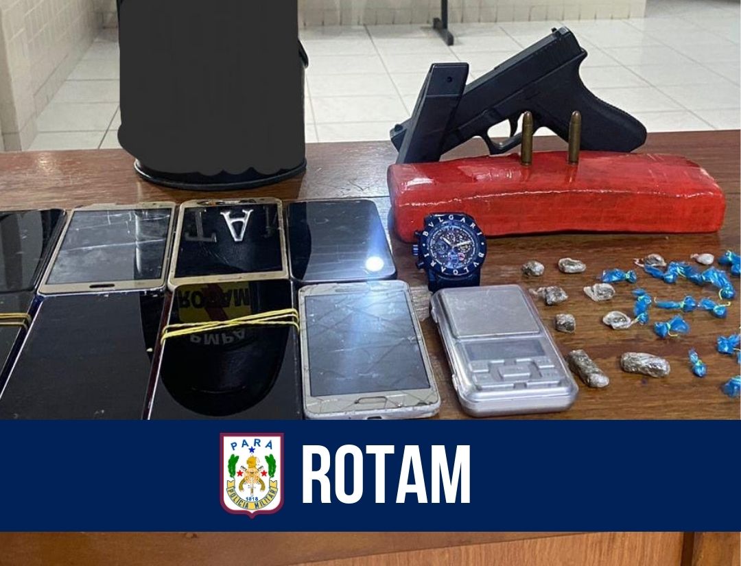 Operação da ROTAM resulta em prisão e apreensão de drogas em Castanhal