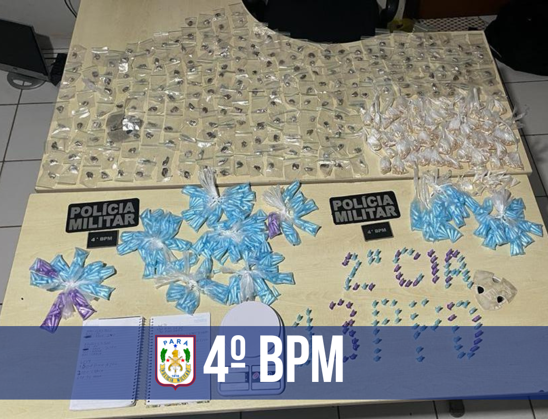Em Marabá, 4º BPM captura foragido com quase 2 mil porções de drogas
