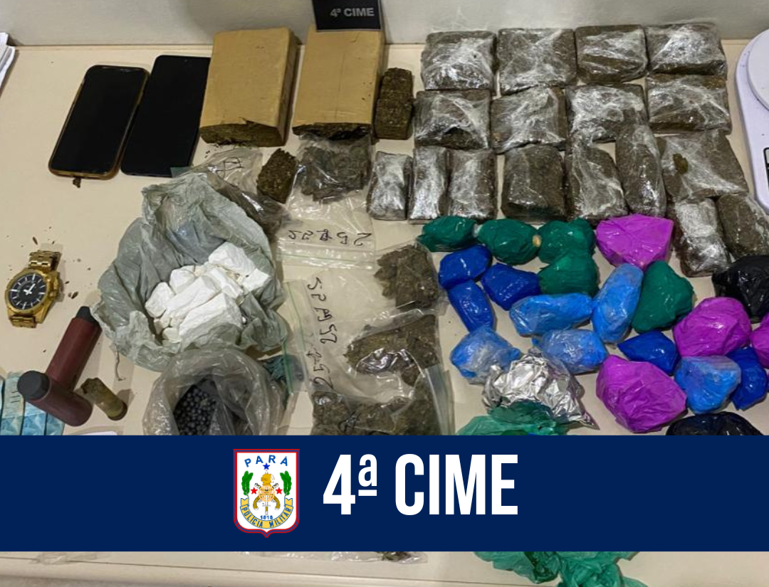 4ª CIME prende dupla por tráfico de drogas no município de Altamira