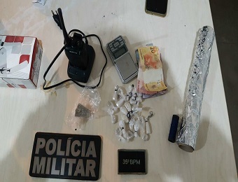 35º BPM prende suspeitos de tráfico de drogas e porte ilegal de munições em Santarém.