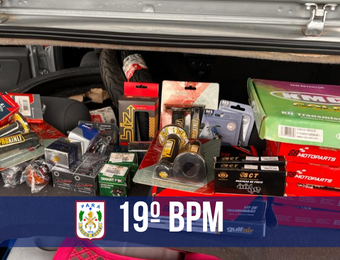 Em Paragominas, PM recupera peças automotivas furtadas