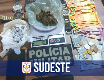 PM desarticula ponto de tráfico de drogas em Parauapebas