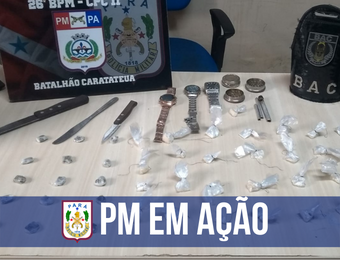 26º BPM e BAC desarticulam ponto de tráfico em Outeiro