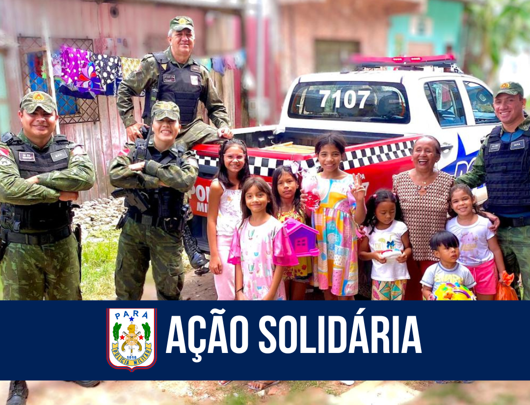 BPA realiza ação solidária no bairro Curió-Utinga.
