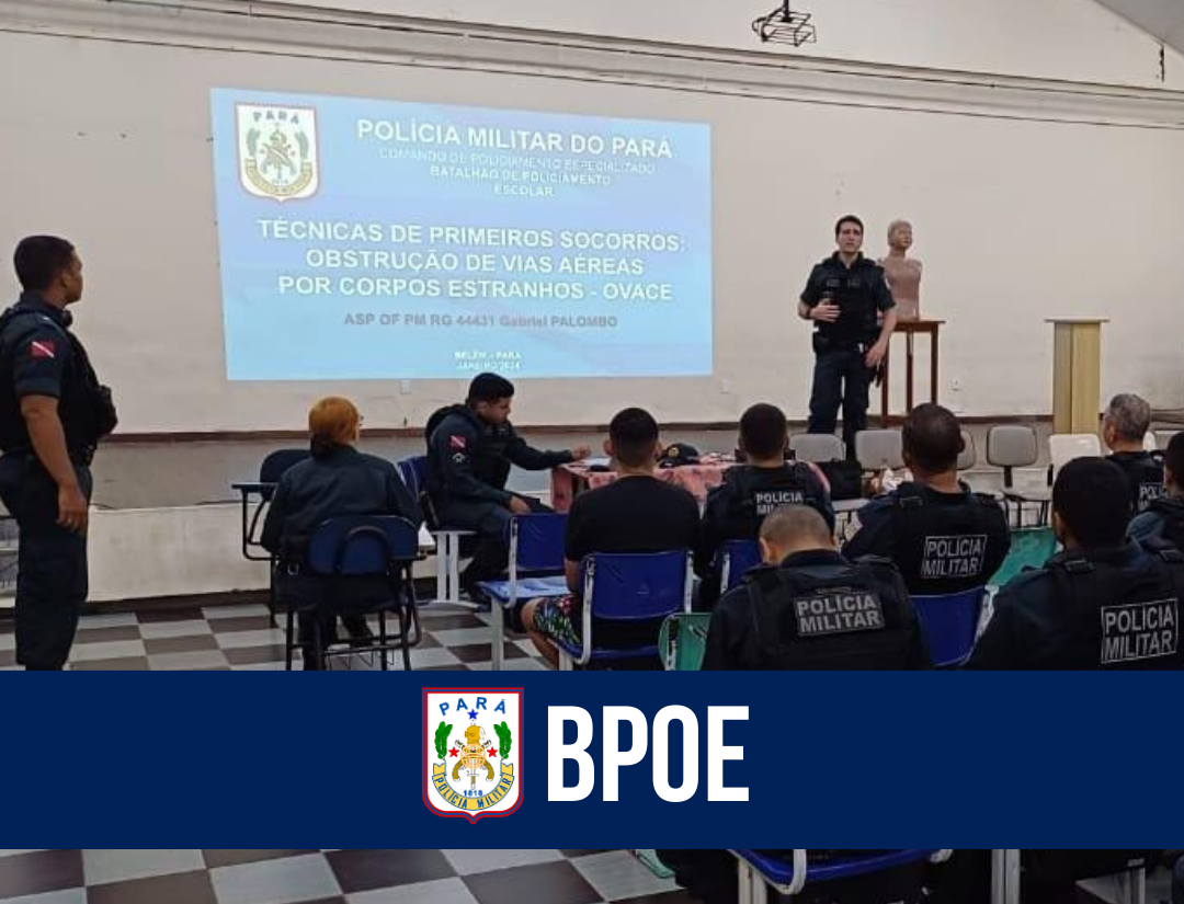 Militares do BPOE participam de instrução sobre primeiros socorros