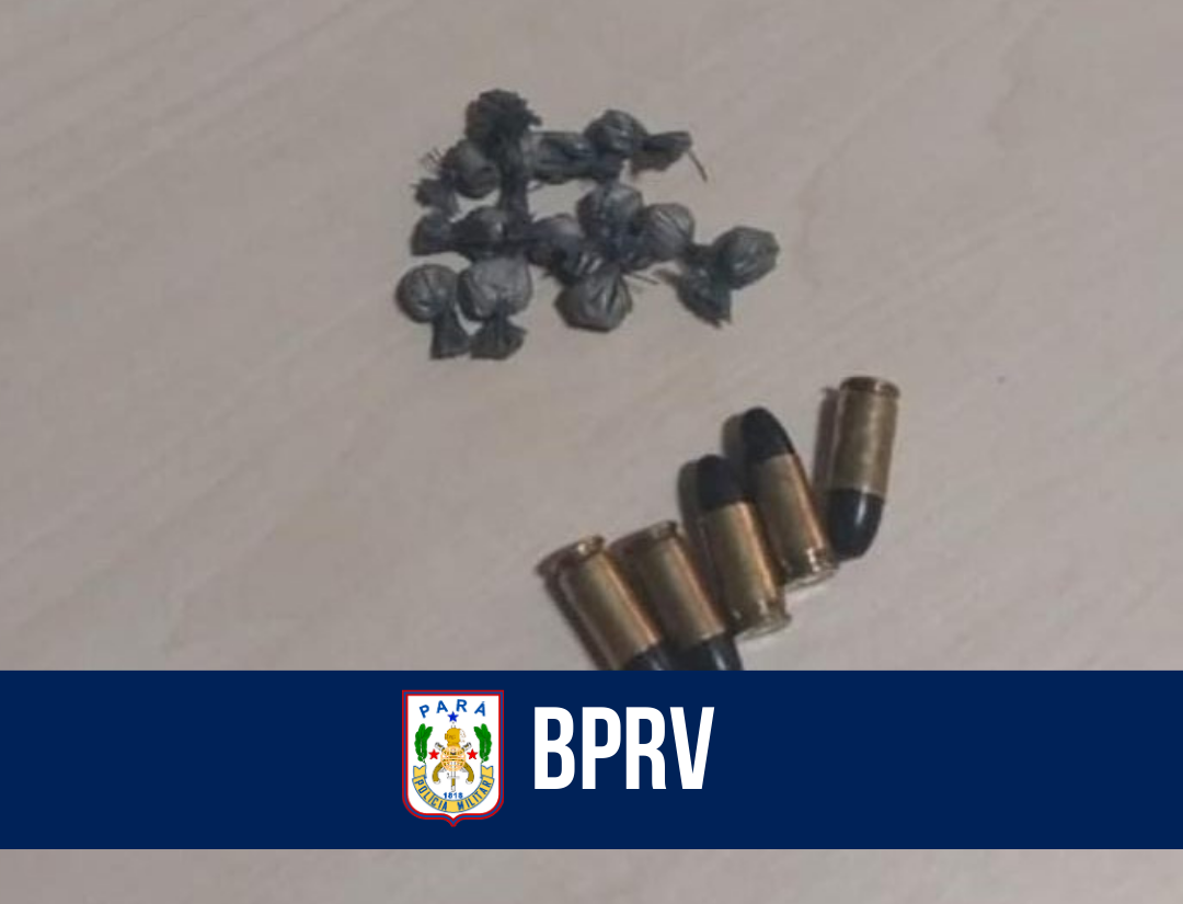 BPRv apreende entorpecentes e munições  