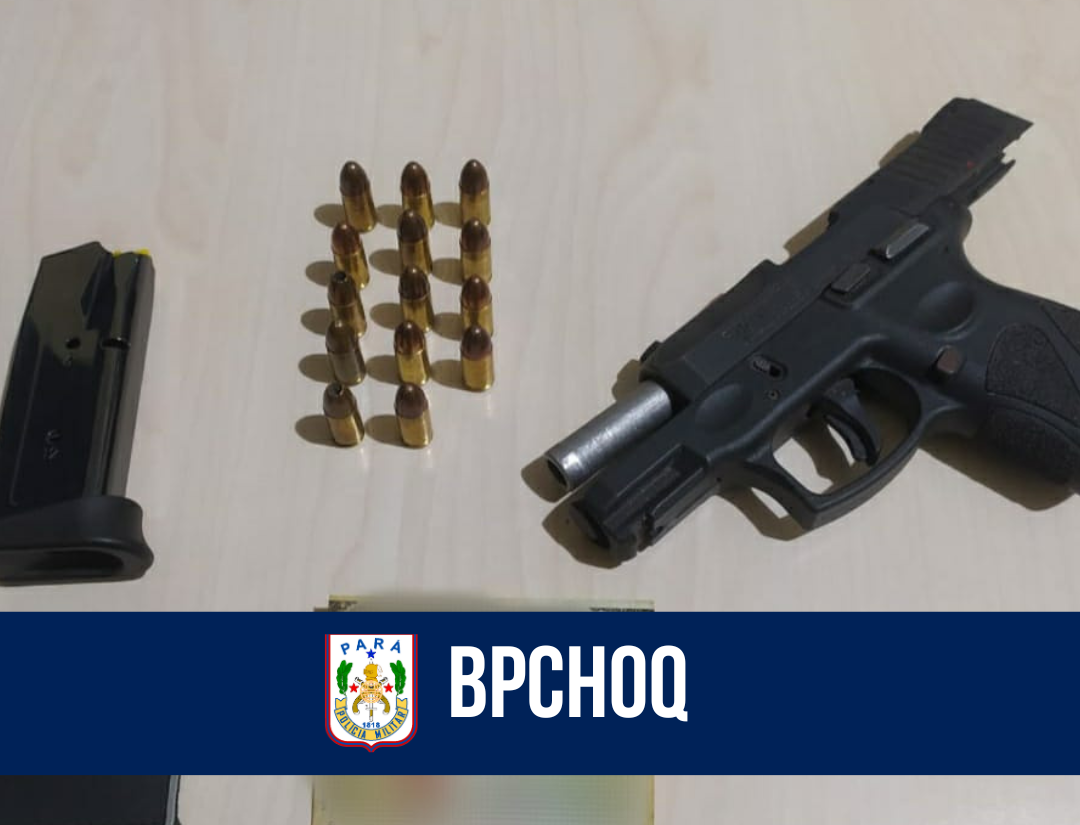 Batalhão de Polícia de Choque prende homem com pistola em Tucuruí