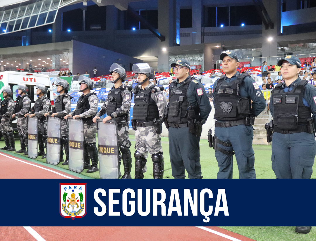 PM realiza policiamento na primeira rodada do Campeonato Paraense de Futebol