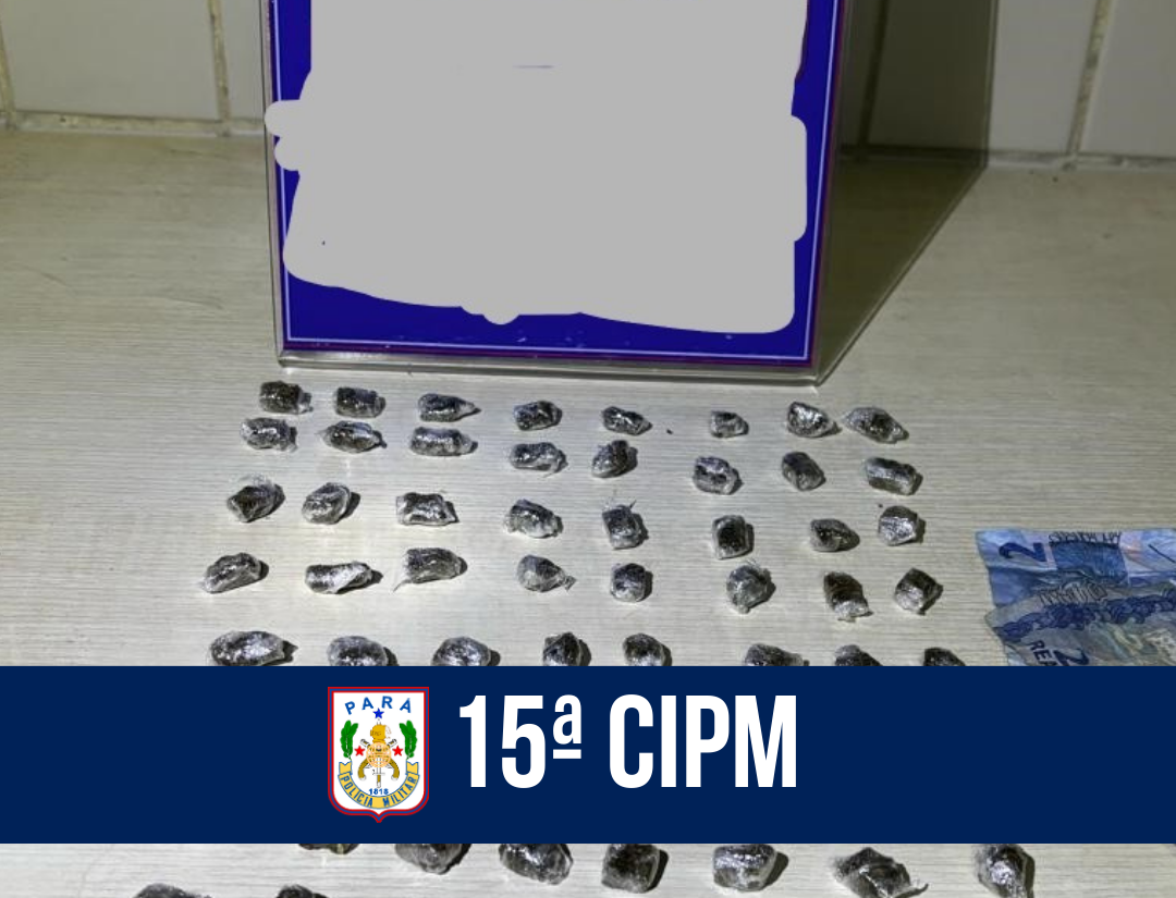 15ª CIPM prende homem por tráfico de entorpecentes em Augusto Corrêa