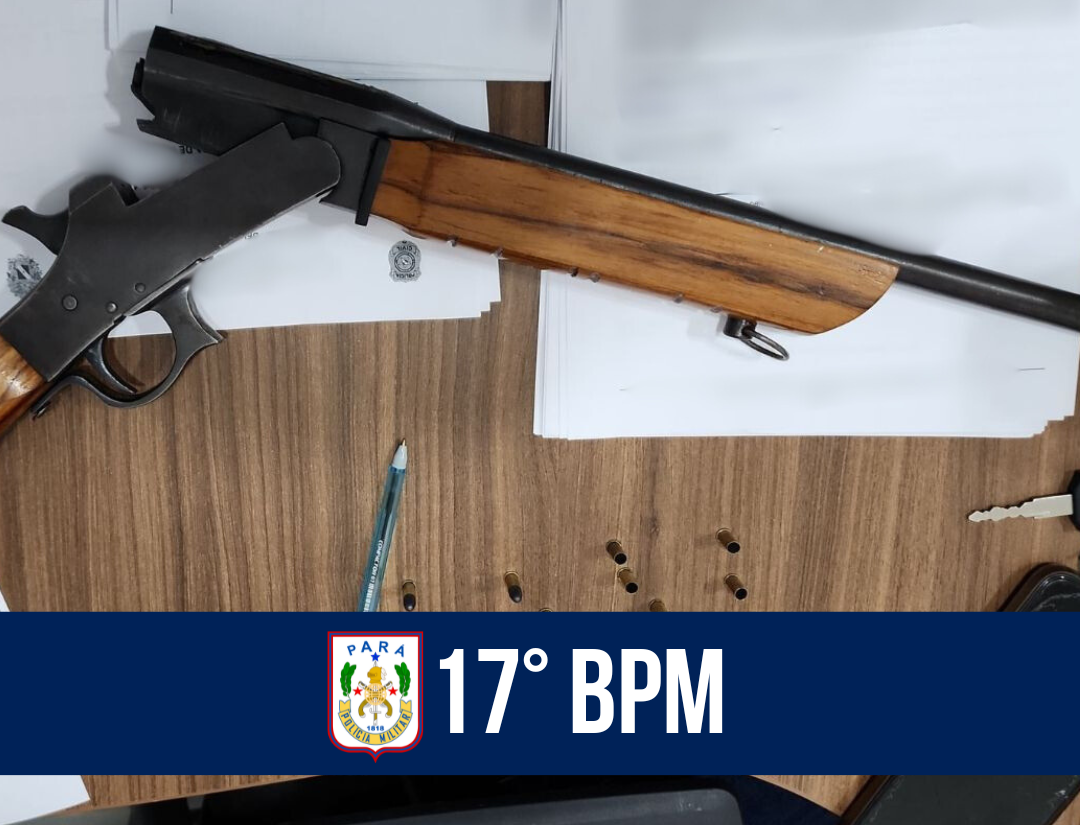 17° BPM prende homem por posse ilegal de arma de fogo em Xinguara