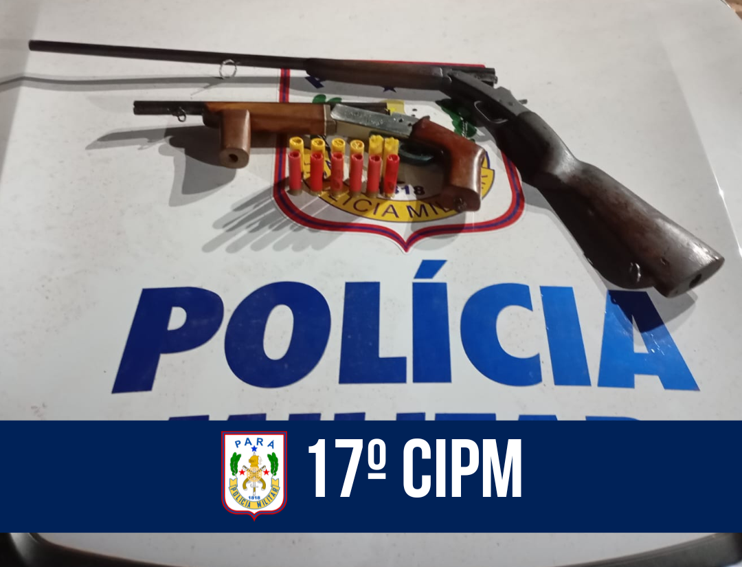 17° CIPM apreende armas de fogo e munições em Rurópolis