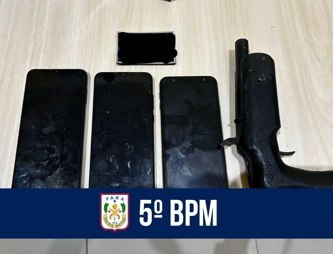 5º BPM apreende de arma de fogo em Magalhães Barata