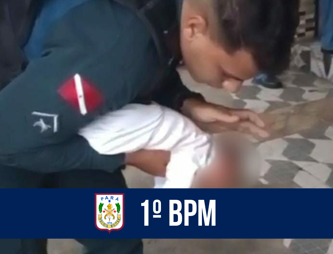 Policiais do 1º BPM salvam criança de engasgo em Belém