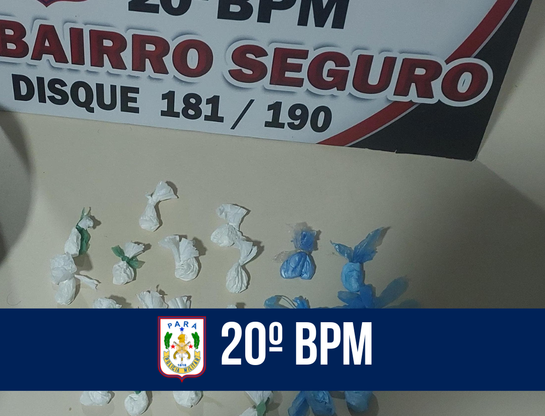 Em Belém, 20° BPM intensifica ações de combate ao tráfico de drogas
