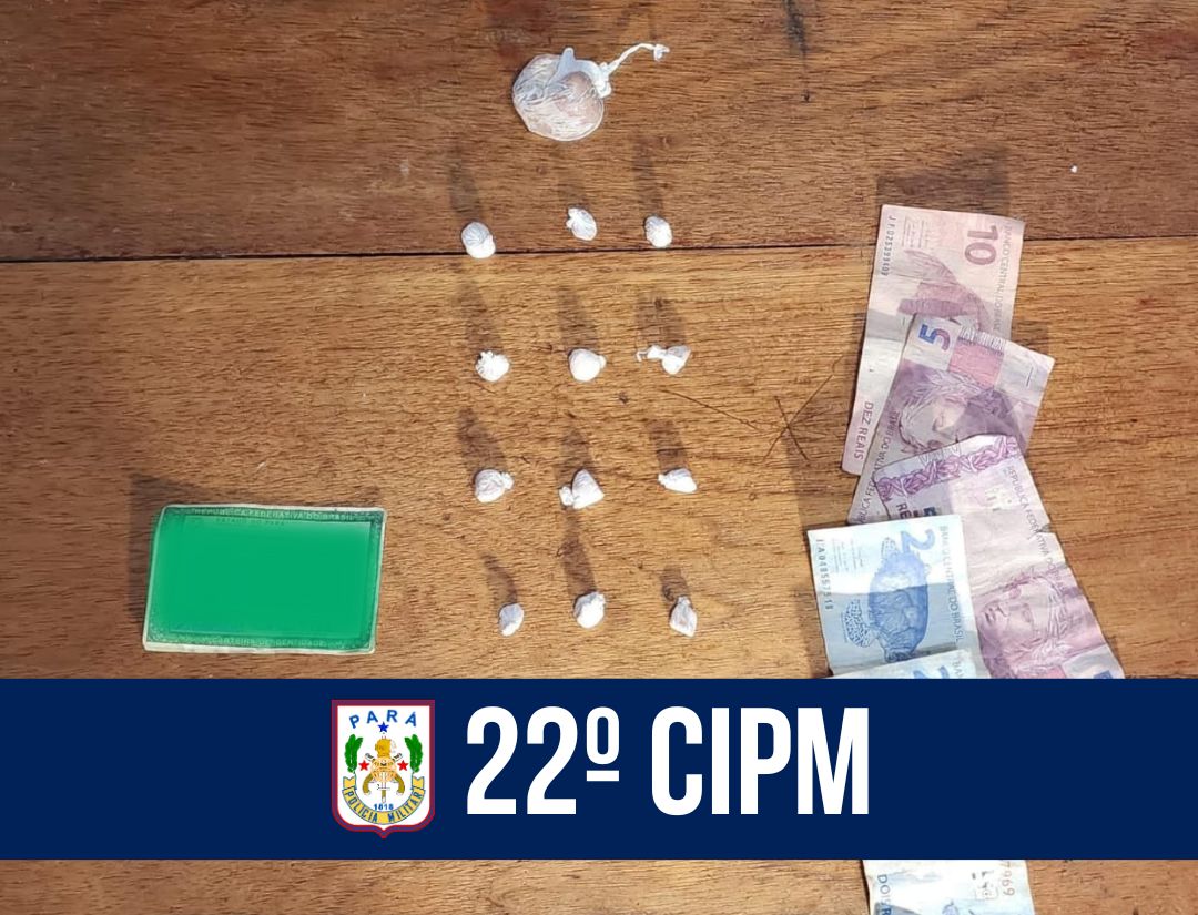 22ª Companhia prende homem por tráfico de drogas em Portel