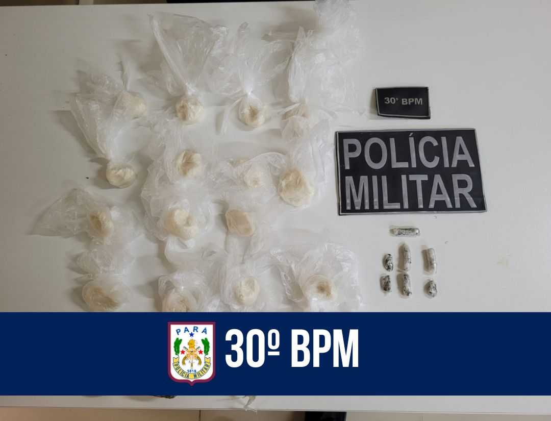 30º BPM apreende adolescente por conduta análoga ao crime de tráfico de drogas 