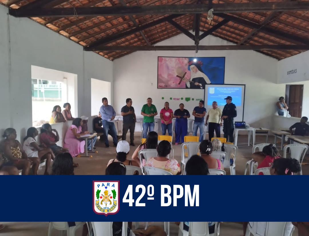 Em Santa Rita do Crauateua, 42º BPM promove palestra sobre implementação de rede de proteção