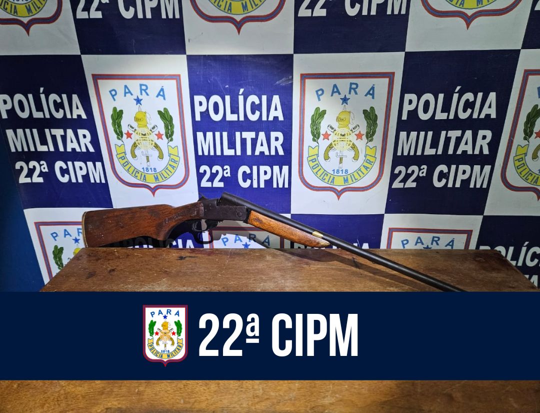 Em Portel, 22ª CIPM apreende arma de fogo 