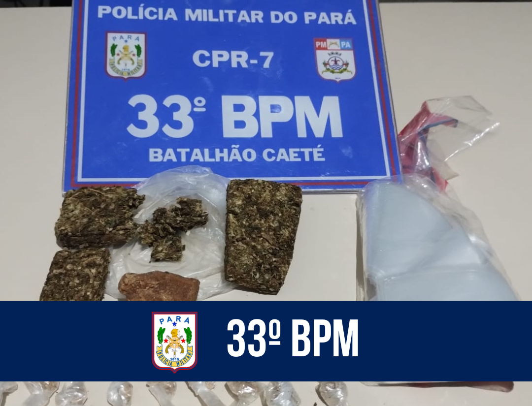 33º BPM prende homem por tráfico de entorpecentes em Bragança