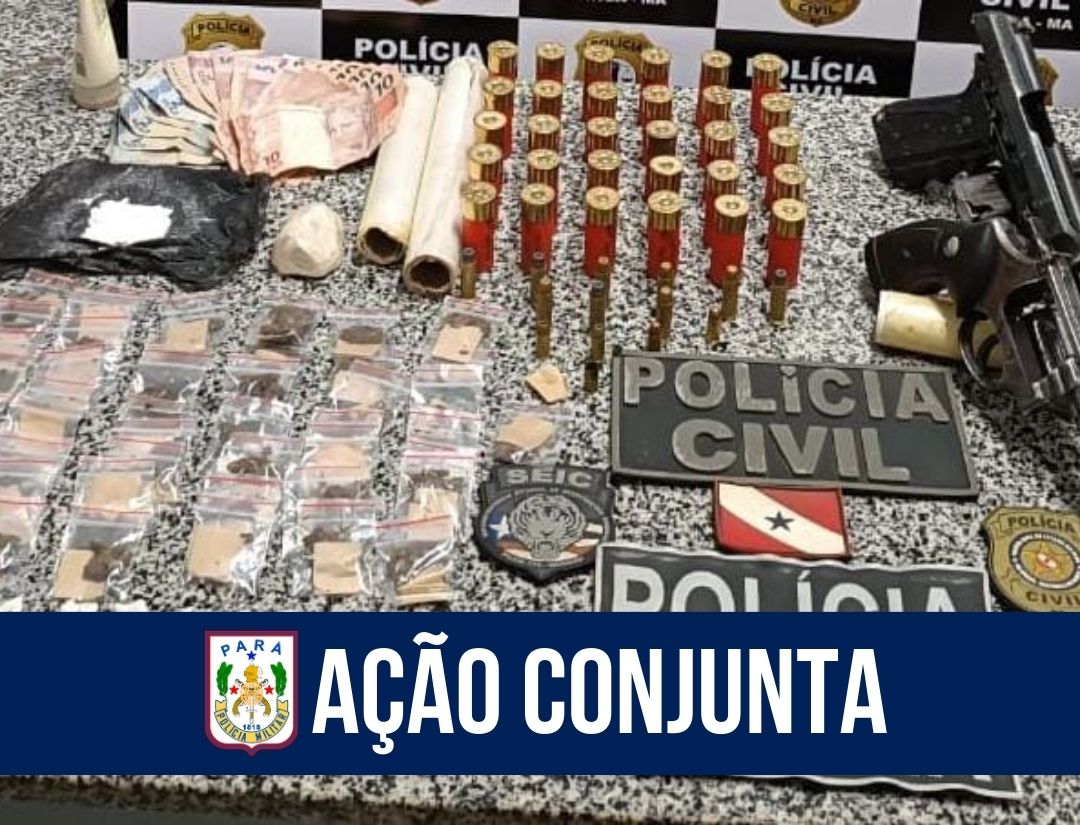 Em ação conjunta, 51º BPM prende dupla e apreende adolescente 