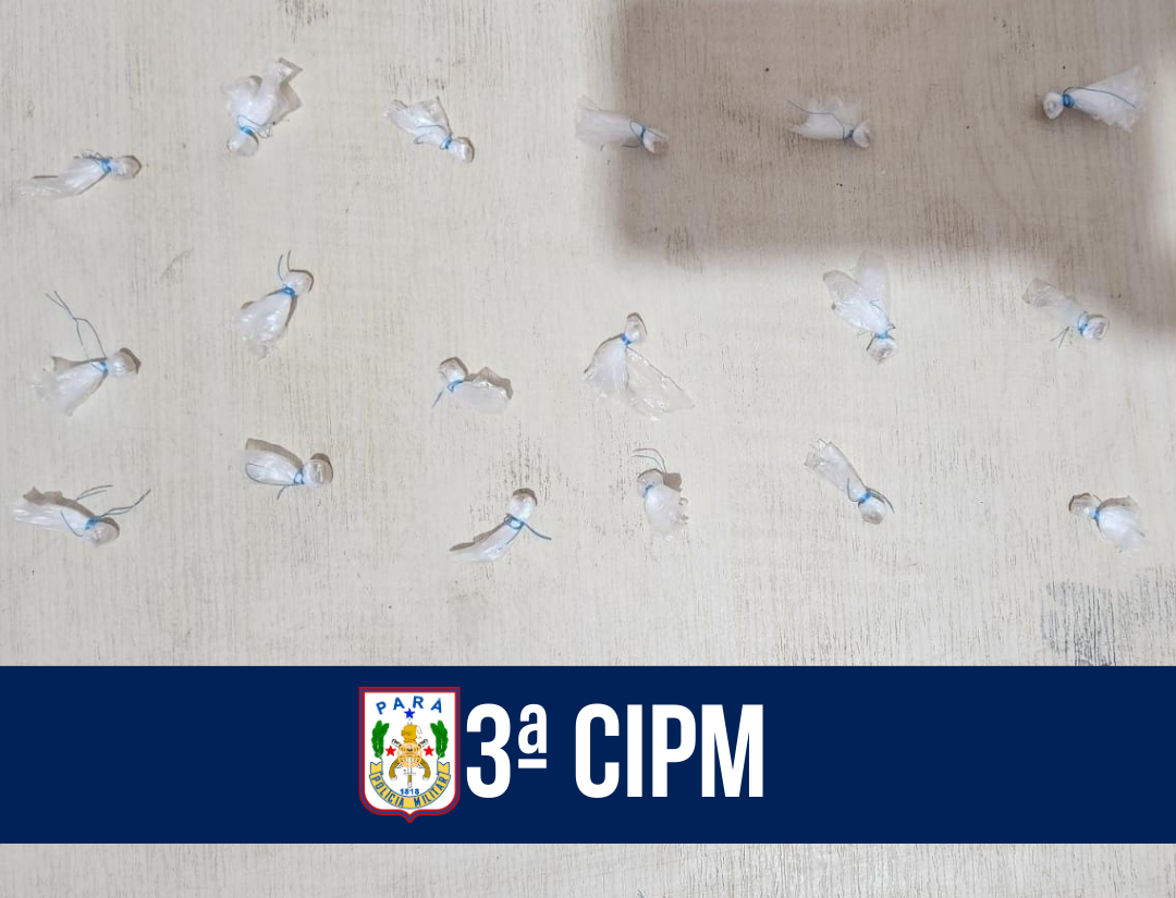 3ª CIPM prende homem por tráfico de entorpecentes no município de Vigia