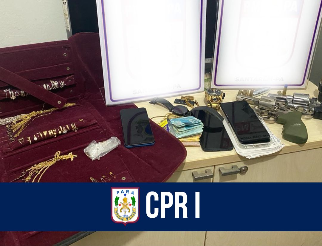 CPR I realiza operação integrada que resulta na captura de suspeitos e recuperação de objetos roubados em Santarém